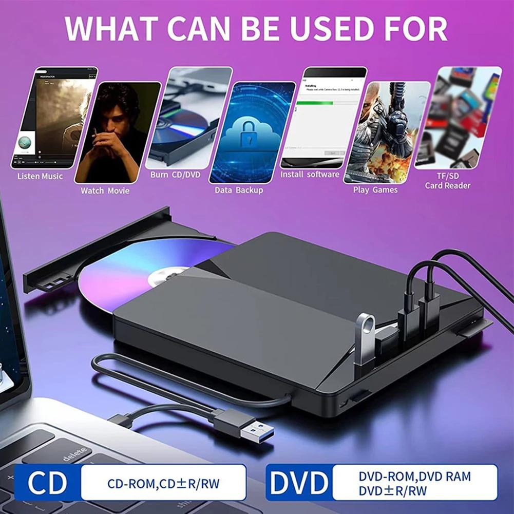  CD DVD ̺ USB 3.0 Ʈ ޴   , SD TF Ʈ DVD RW CD  ,  Ƽ ̺